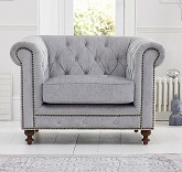 Montrose Chesterfield Fabric Armchair