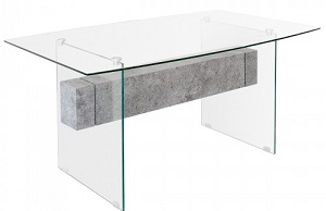 Glass Stone Dining Table